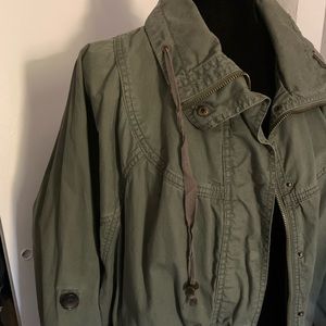 Used olive green jacket